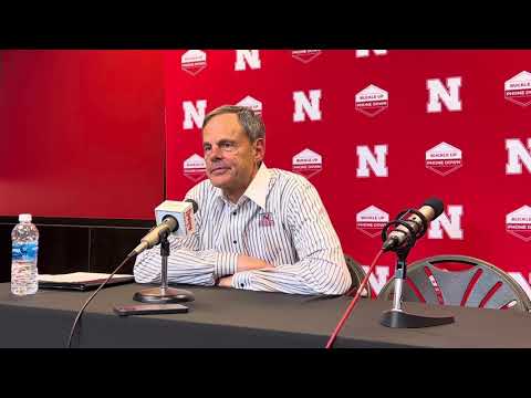 Nebraska volleyball coach John Cook talks Indiana sweep