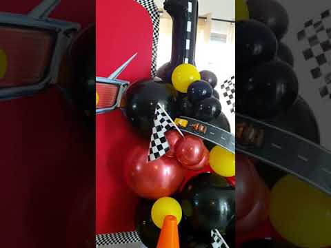 Disney Cars Decoration | Balloon Garland | Tabletop Backdrop | Party Decor Ideas