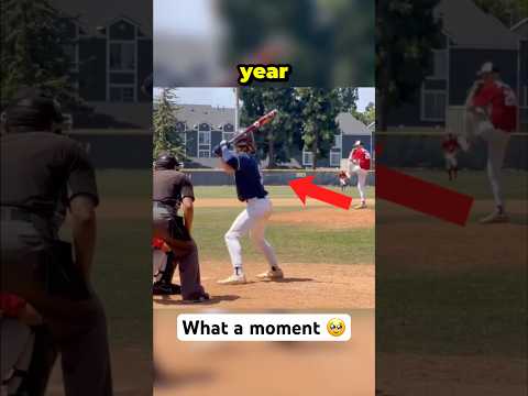 High school player gets one final at-bat 🥹