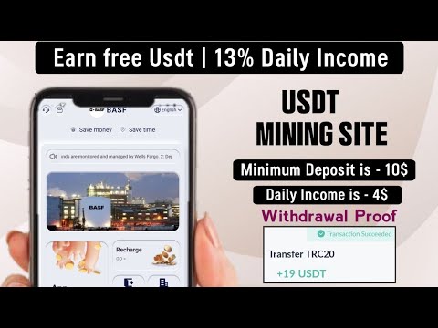 New Usdt Mining Site | usdt earning site | usdt mining app | trx Cloud Mining | usdt investment site