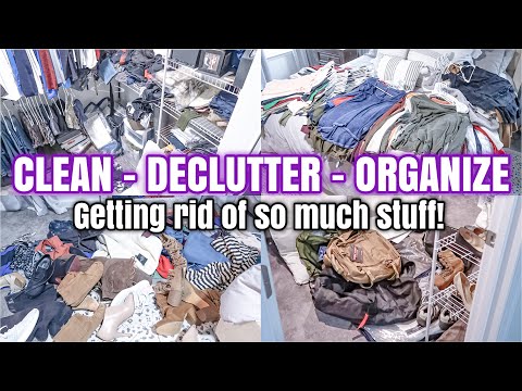 MASSIVE CLEAN, DECLUTTER, AND ORGANIZE | GETTING RID OF SO MUCH STUFF | MESSY HOUSE TRANSFORMATION