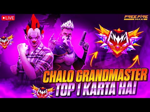 AJJ GRANDMASTER PUSH KARTE HAIN BD SERVER JAAM || FREE FIRE LIVE || #atsgamingpuri #artatransamal