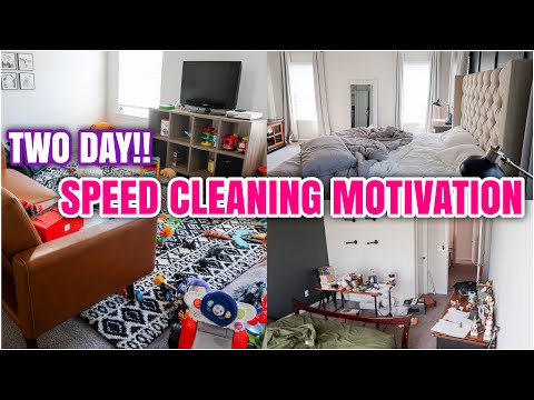 2 DAY EXTREME SPEED CLEANING MOTIVATION | MESSY HOUSE TRANSFORMATION | REAL LIFE MESS