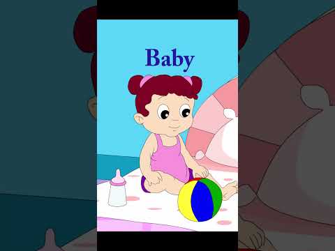 English alphabet B Baby playing on her bed