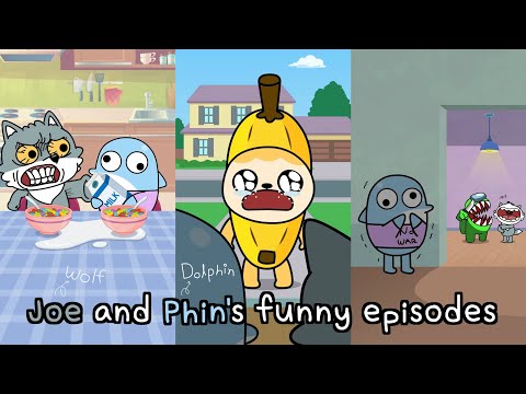 Wolf and Dolphin's funny animation | compilation of short animations