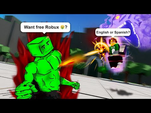 STRONGEST BATTLEGROUNDS : SCAMBOT FIGHT 🤑💪 Roblox Brookhaven 🏡 RP - Funny Moments