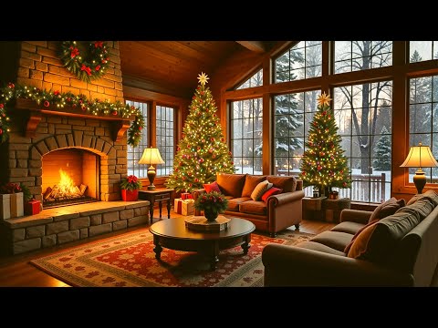 Warm Christmas Ambience with Jazz Relaxing Music 🎁 Cozy Christmas Jazz Songs for Unwind, Calm