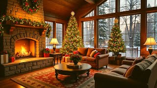 Warm Christmas Ambience with Jazz Relaxing Music 🎁 Cozy Christmas Jazz Songs for Unwind, Calm