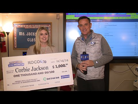 KOCO 5 surprises October Teacher of the Month winner