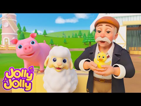 Old MacDonald had a farm + More - Best Farm Songs | Jolly Jolly - Learn and Play - Nursery Rhymes