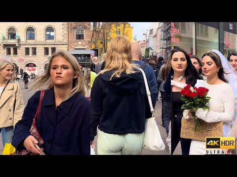 Busiest Saturday Walk 🇩🇰 Downtown Copenhagen City, Denmark | April 2024 | 4K Walking Tour