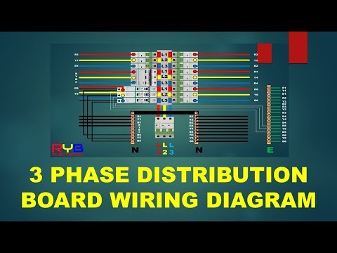 3 PHASE DISTRIBUTION BOARD  WIRING DIAGRAM