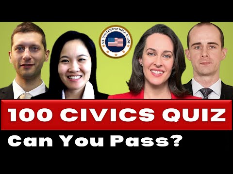 Pass the New 2024-2025 US Citizenship Test, 100 Civics Quiz Questions/Answers, Ciudadania