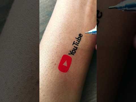 YouTube logo design....#art #tattoo #youtubeshorts #youtube #shorts