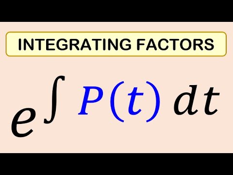 Why integrating factors works