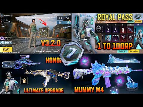 Royale Pass A7 1 to 100Rp Leaks | Mummy M416 On-Hit Upgrade | Pubgm Mecha Update | Next Honor Spin