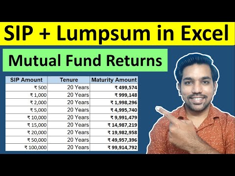 SIP + Lumpsum Calculator in Excel | Mutual Fund Returns Calculation (Hindi)