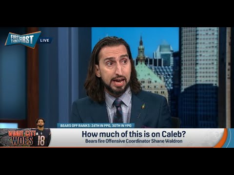 FIRST THINGS FIRST | Nick Wright ANGRY, Stop Blaming Caleb Williams For Chicago Bears DISASTER | NFL