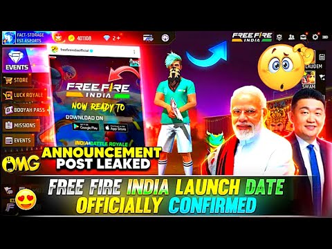 free fire India release official teaser announcement 📢 free fire India launch date official confirm