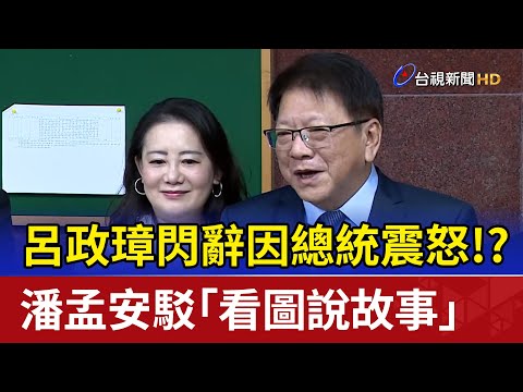 呂政璋閃辭因總統震怒！？ 潘孟安駁「看圖說故事」