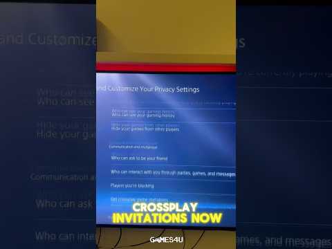 How to get cross play invitation - PS5 Tips - 1 #gaming