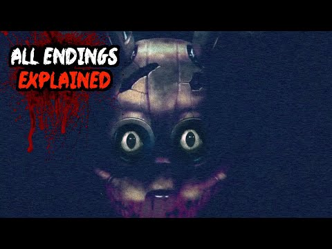 FNAF Into The Pit ALL ENDINGS EXPLAINED