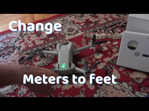 How to change DJI meters to feet