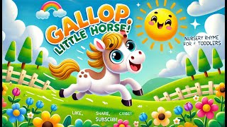 A Happy Horse Nursery Rhyme for Kids & Toddlers" #KidsRhyme#NurserySong#KidsVideo