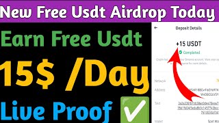 Free Usdt Airdrop Telegram | Usdt Airdrop Bot Telegram | Free Usdt Earn | Free Usdt Mining Site 2024