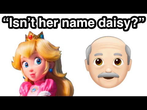 My DAD guesses MARIO MOVIE characters names...