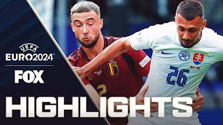 Belgium vs. Slovakia Highlights | UEFA Euro 2024