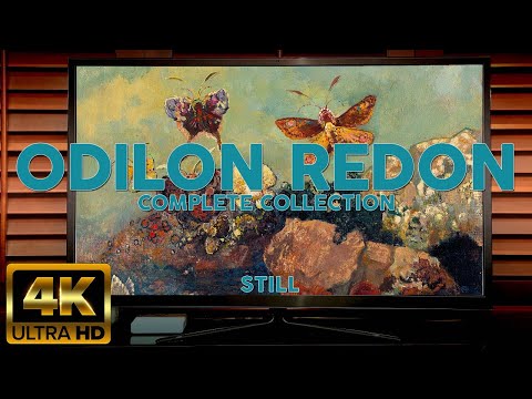 ODILON REDON | Vintage Art for your Home | Post-Impressionist Painting Slideshow (4K STILL)