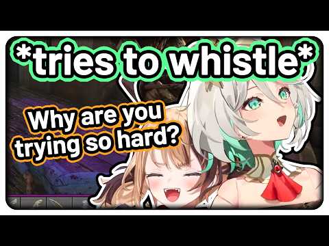 Cecilia tries to prove to Gigi that she can whistle 【Hololive EN】