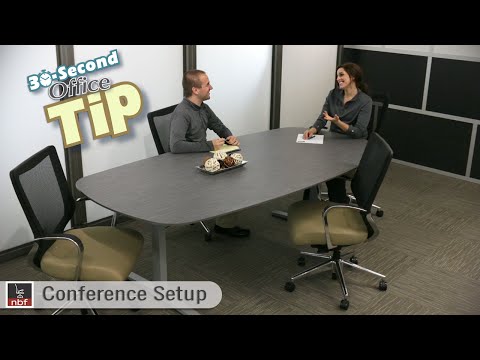 How to Set Up a Conference Room | NBF 30 Second Office Tip