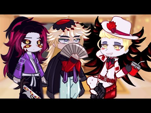 Uppermoons React To Hazbin Hotel || Demon Slayer || Gacha React