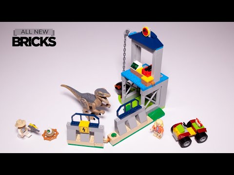 Lego Jurassic World 76957 Velociraptor Escape Speed Build