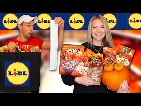 BUDGET Halloween Food SHOPPING! 🎃 How much can we BUY with £30 at LIDL