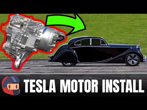 Installing A Tesla Motor In An Old Jaguar