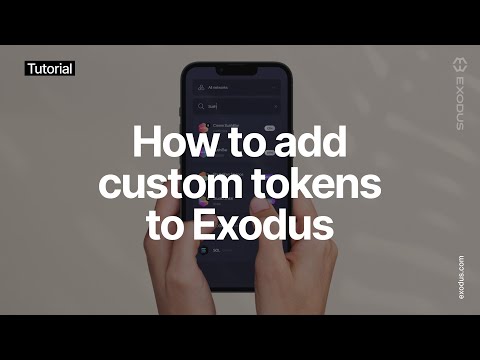 How to add crypto custom tokens in Exodus / Exodus tutorial