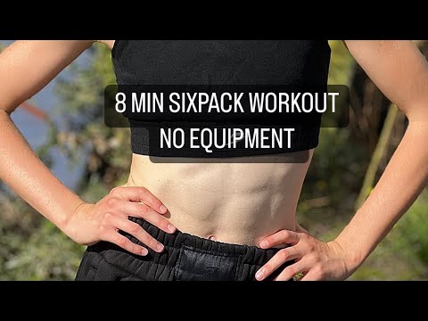 8 MIN SIX PACK WORKOUT // NO EQUIPMENT 💪 #sixpack #abs #workout #fitnessgirl #goodfeelings