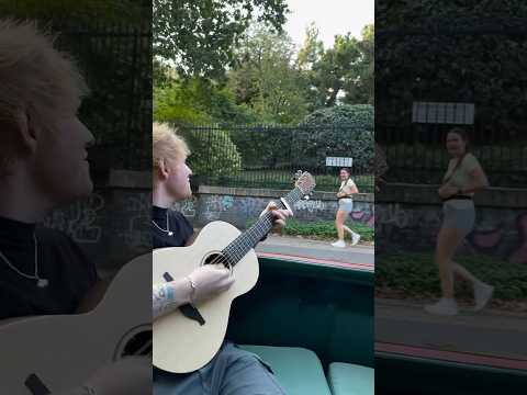 Surprise serenade for Ed Sheeran fan 😅😱