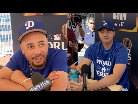 Dodgers Stars Shohei Ohtani & Mookie Betts on WORLD SERIES Crowds