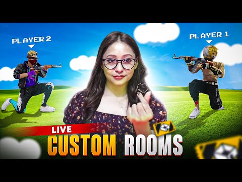 Free Fire Live Giveaway Custom Room 🔥✌ Free Fire Live! #ff #freefire #freefiregirlplayerlive