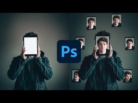 How to DUPLICATE YOURSELF onto a COMPUTER SCREEN | Photoshop Tutorial