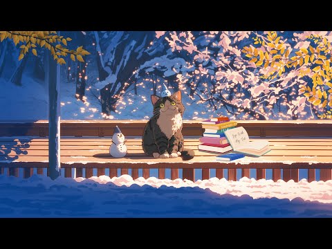 Lofi With My Cat || Winter Sunrise 😽⛄a playlist for quiet winter mornings [ lofi vibes - lofi cat ]