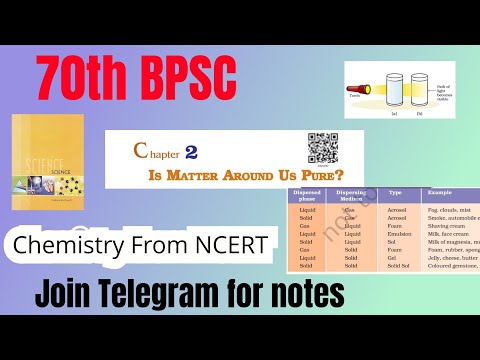 70 BPSC | Chemistry from the NCERT 2