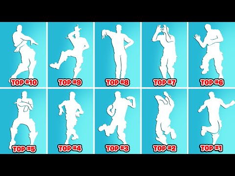 Top 10 Popular Fortnite Dances From EVERY SEASON! (Lunar Party, Entranced, Orange Justice, Scenario)