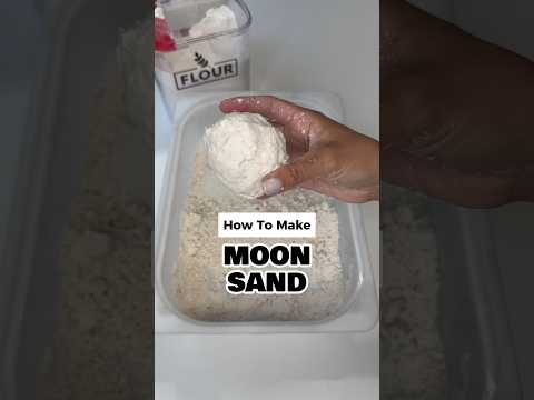 How To Make Moon Sand For Sensory Bins | 60 Days of Summer - Day 32 #shorts #sensoryplay