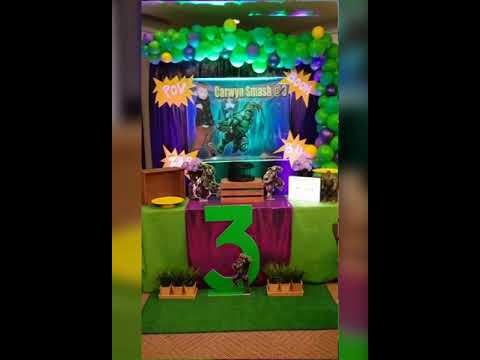 Hulk Party Decoration