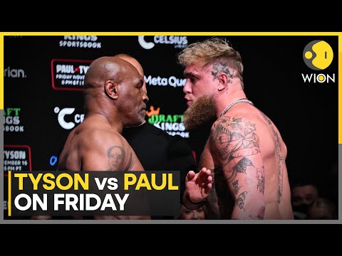 Mike Tyson Slaps Youtuber Jake Paul Before Fight | WION